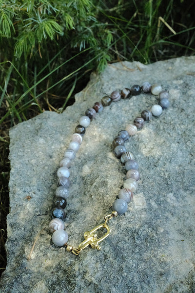 The Gemmy Necklace - In Botswana Agate