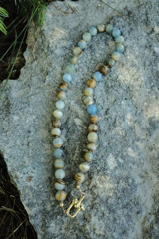 The Gemmy Necklace - In Blue Calcite