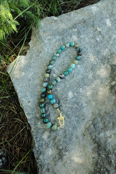 The Gemmy Necklace - In Chrysocolla