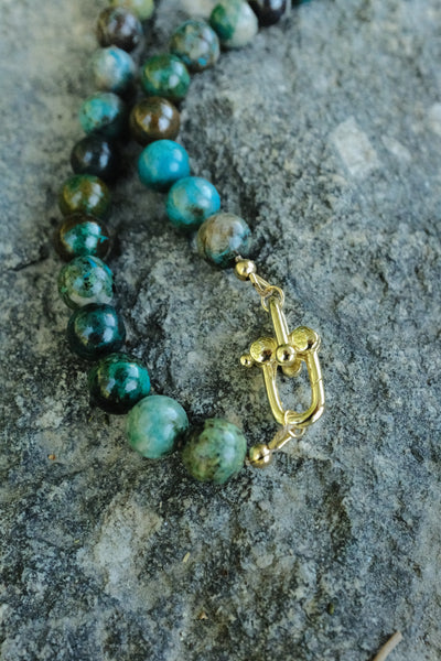 The Gemmy Necklace - In Chrysocolla