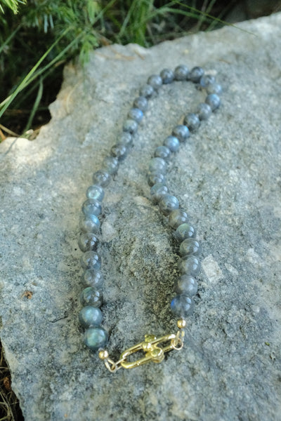 The Gemmy Necklace - In Labradorite