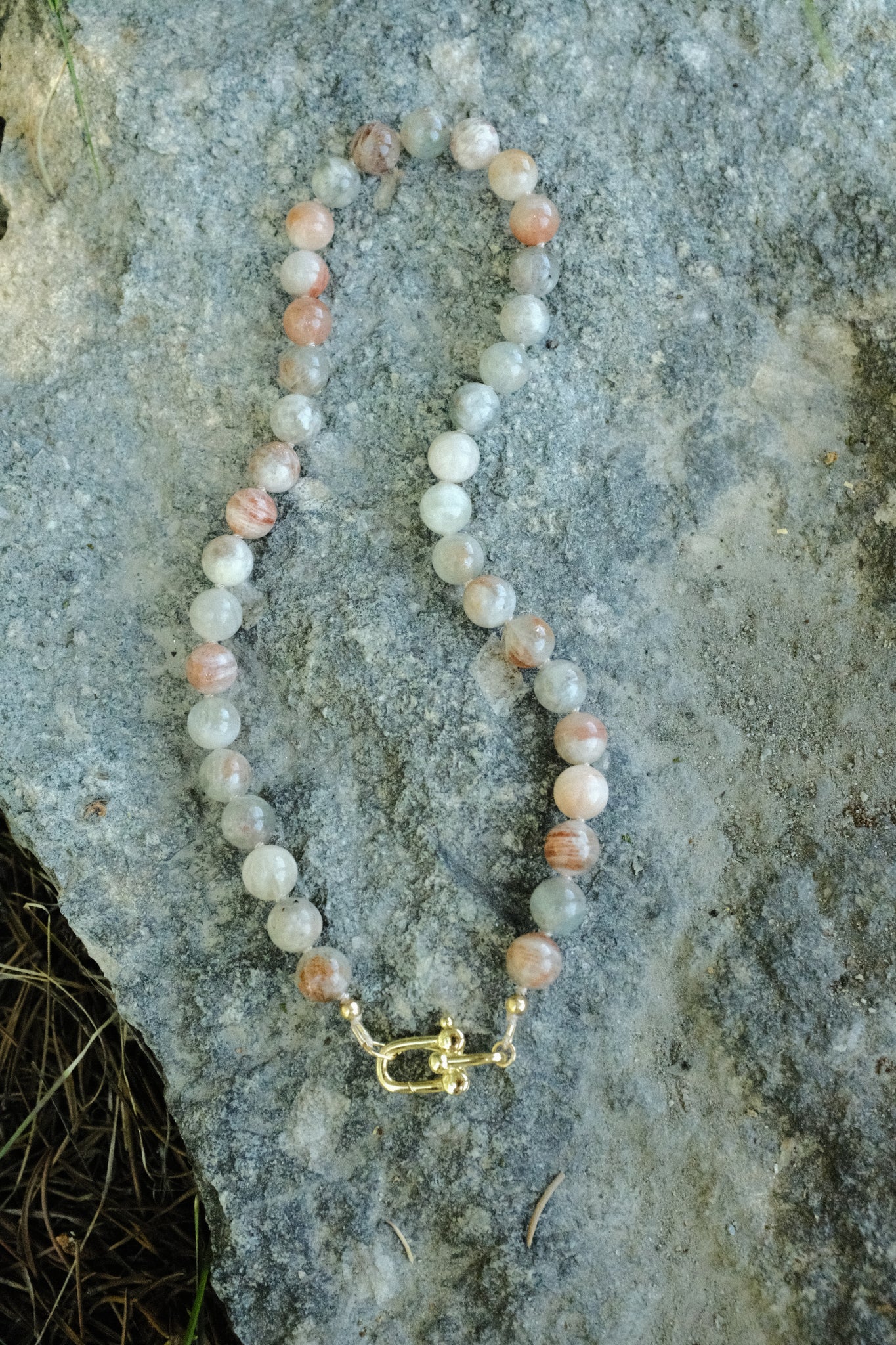 The Gemmy Necklace - In Pink Sunstone