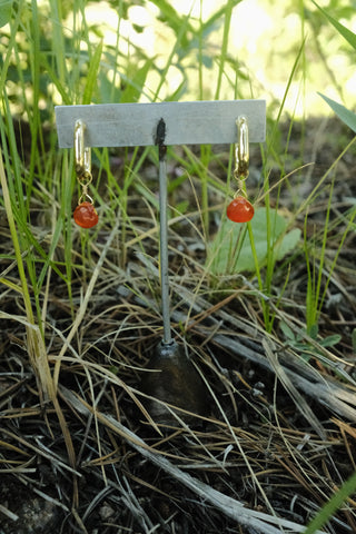 Chunky Hoops - Carnelian