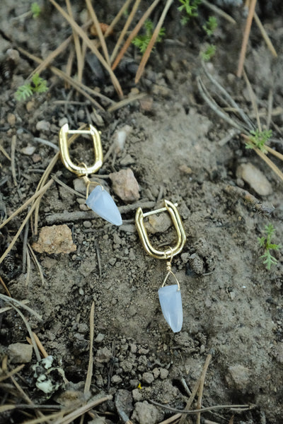 Chunky Hoops - Chalcedony