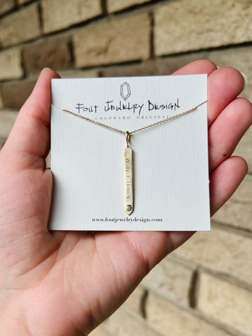 Personalized Necklace with Custom Engraving