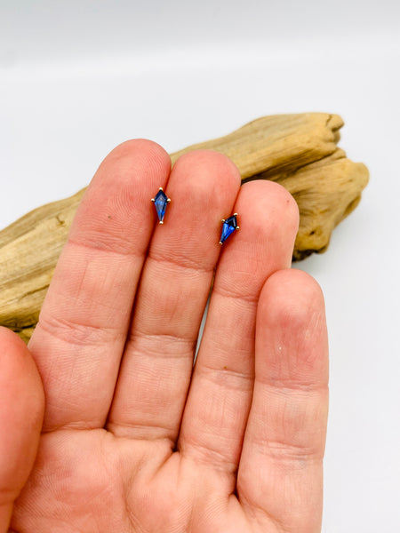 Sapphire Kite Studs