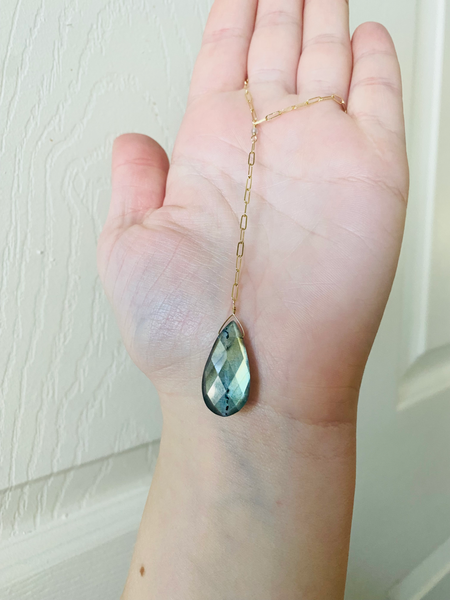 JawDropper Necklace in Labradorite